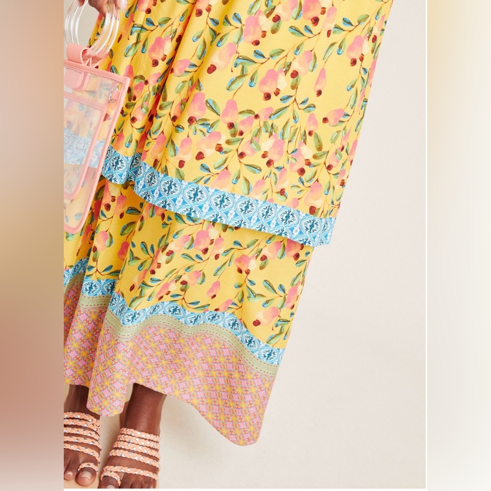 FARM Rio for Anthroplogie Anjou Maxi Dress, NWOT, Sz 6 - Picture 5 of 6